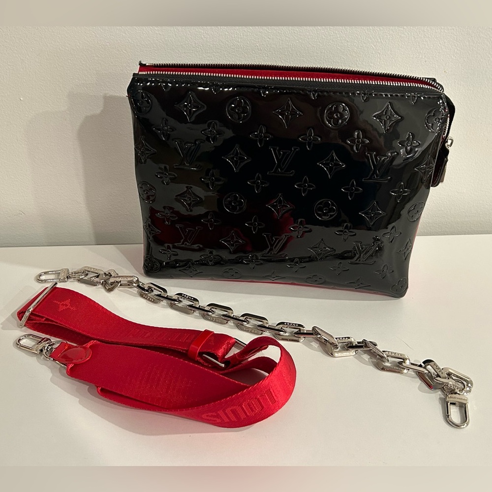 LV Patent Leather Shoulder Crossbody Bag